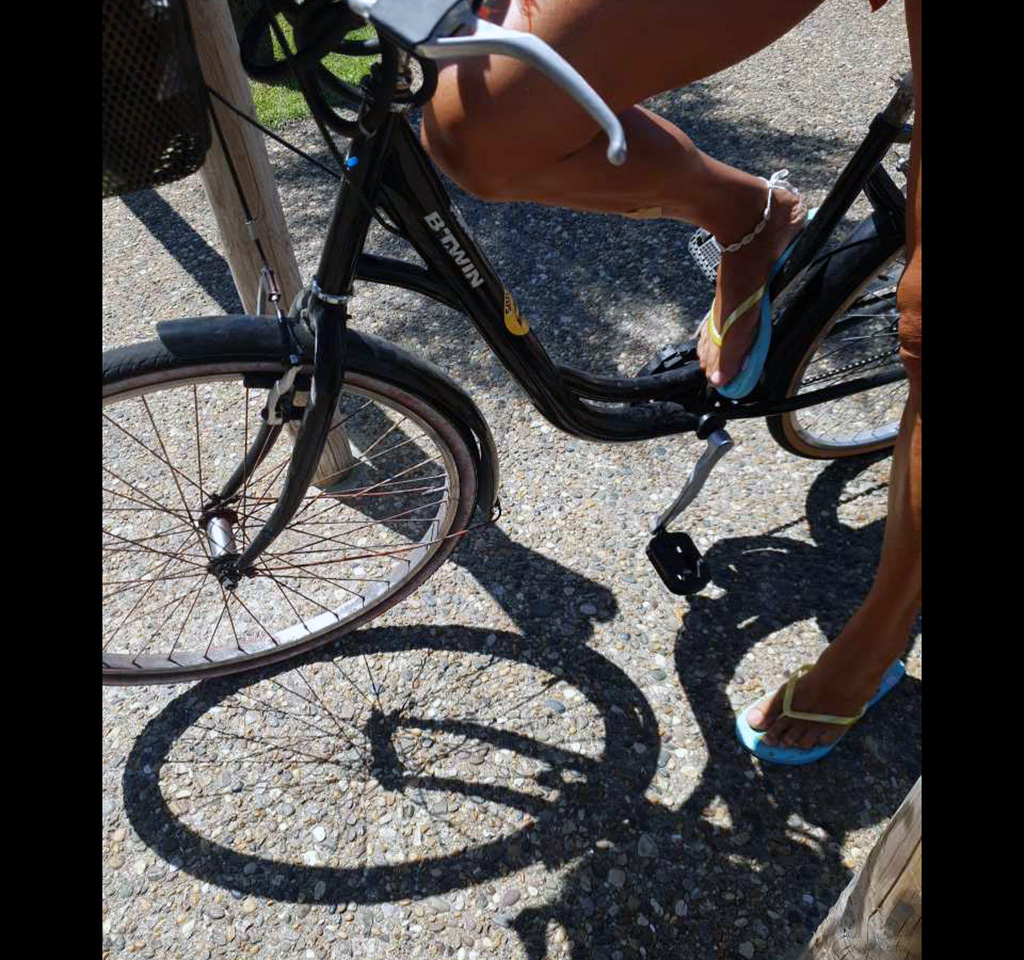 Da bicicleta de praia ao registo wheelskeep em Anglet, França